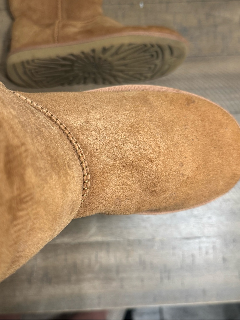 Ugg Australia Women's 5815 Classic Tall Boots Sheepskin 9 USA 40 EUR Chesnut - Picture 13 of 16